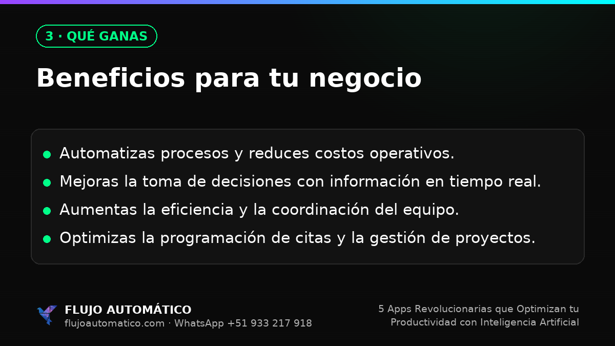 Qué ganas: Beneficios para tu negocio