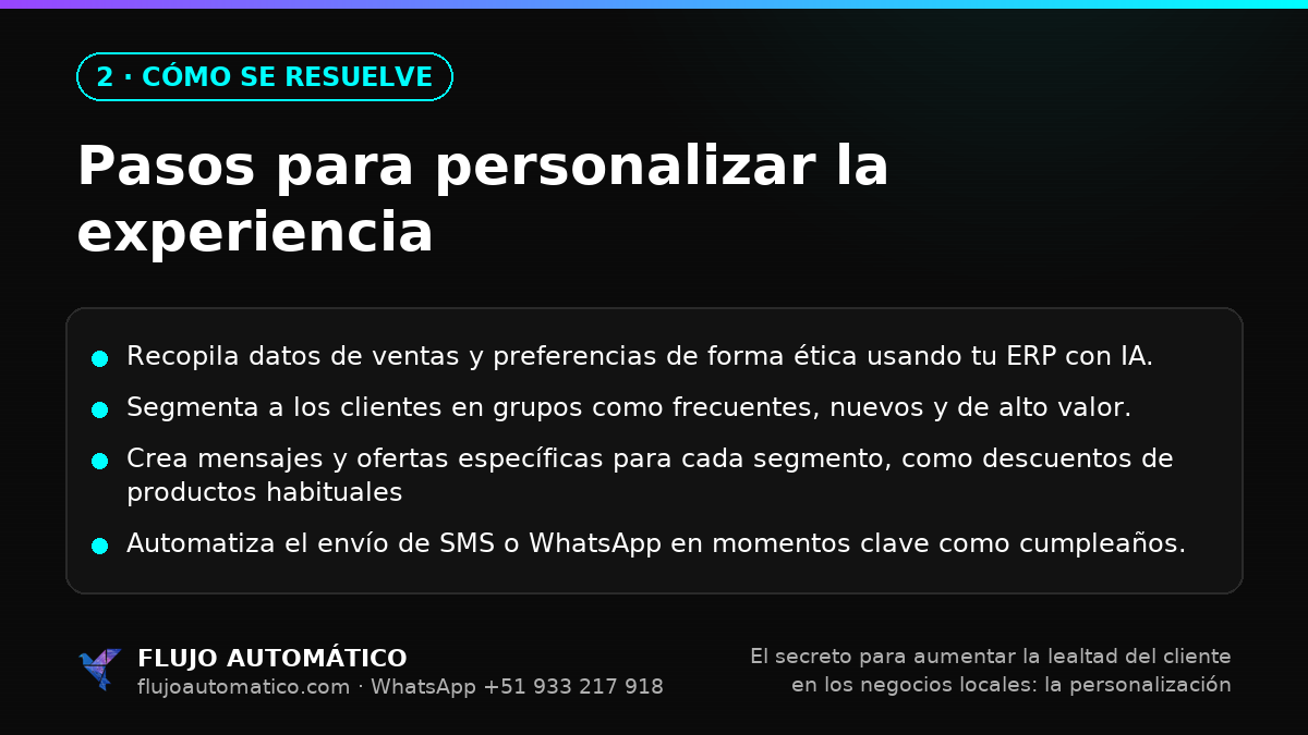 Cómo se resuelve: Pasos para personalizar la experiencia
