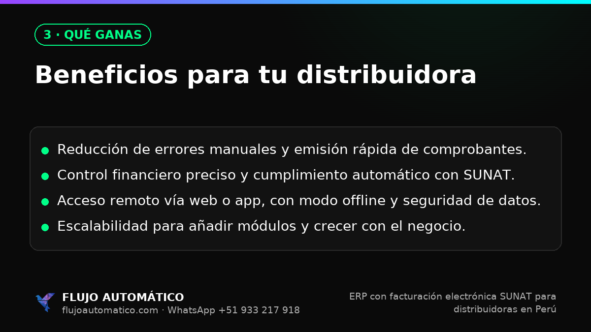 Qué ganas: Beneficios para tu distribuidora