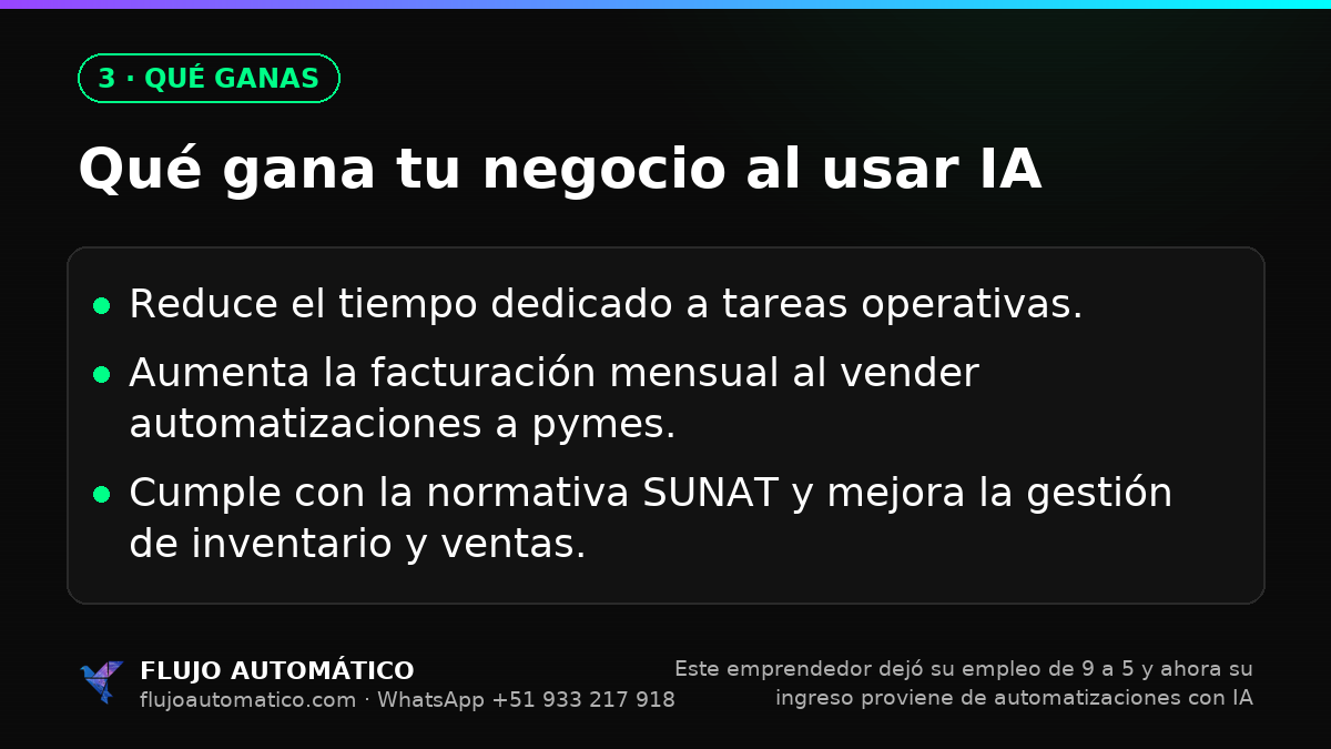 Qué ganas: Qué gana tu negocio al usar IA
