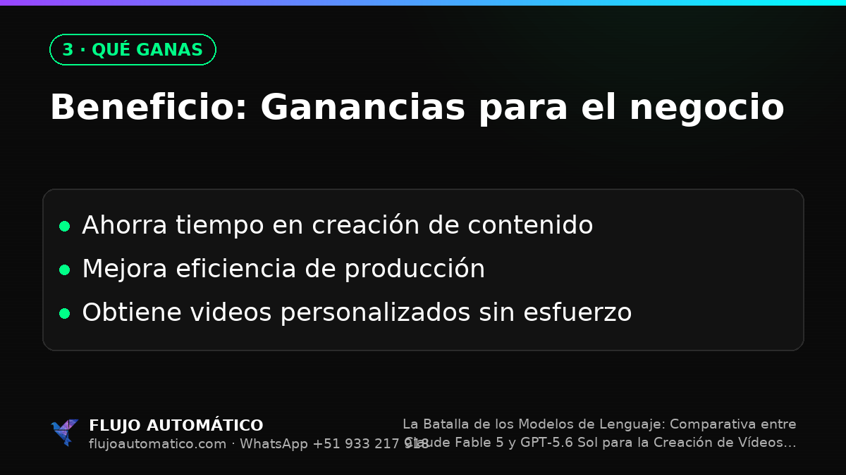 Qué ganas: Beneficio: Ganancias para el negocio