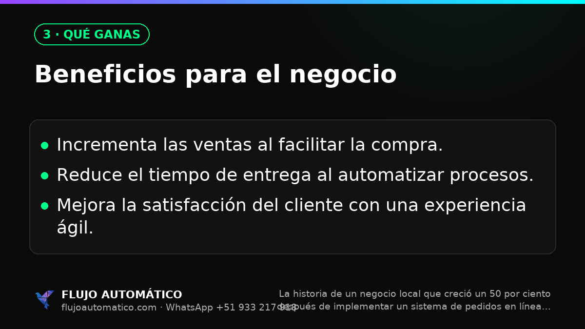 Qué ganas: Beneficios para el negocio